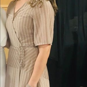 Metallic threat FRNCH Paris wrap dress